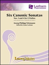 Six Canonic Sonatas: Sonatas #3 and #4 Flexible String Duet cover